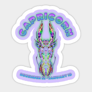 Capricorn 7b Lavender Sticker